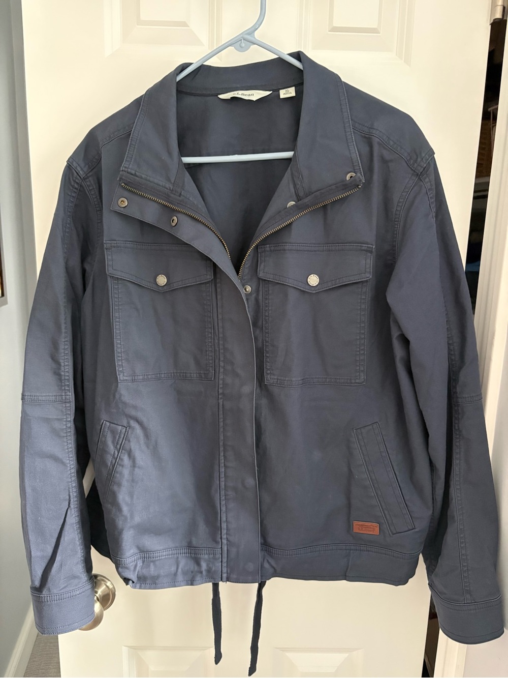 L.L.Bean Women's BeanFlex Short Utility Jacket Navy Blue - Size XL Regular